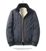 Jaqueta Masculina de Algodão com Lã de Cordeiro para Inverno, Quente, Forrada com Fleece, Espessada, Casual, para Exportação, Jaqueta Grande de Algodão