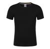 Camiseta Base Masculina 32S Odell de Seda Gelada com Lycra Stretch Algodão Gola Redonda Manga Curta Roupa de Trabalho Personalizável com Estampa