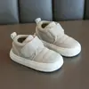Zapatos de Algodón para Niñas 2025 Otoño e Invierno Nuevos Zapatos de Felpa Suela Suave para Niños Niños Medianos y Grandes Zapatos de Invierno Tipo Pan Versátiles