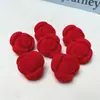 3.0 Grande flocado rosa corazón de flocado rosa accesorios acrílicos DIY pendientes pasador material para funda de teléfono venta al por mayor