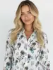 Camisa Holgada Estampada de Manga Larga para Mujer Tallas Grandes Estilo Fresco para Primavera y Otoño 2026 con un Aspecto Maduro y Elegante