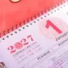 Calendário de Parede Desenho Animado Ano do Carneiro Caractere Fu Estampagem a Quente Relevo Calendário de Parede Destacável Lembrança de Reunião Anual da Empresa Calendário de Pendurar Logotipo Imprimível