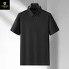 Camisa polo sin costuras para hombre de nailon-spandex, seda de hielo, manga corta, ligera, camisa de aire acondicionado, polo con cuello, uniforme de equipo para hombre, ropa de trabajo, hecho a medida