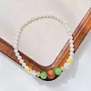 Pulsera y Collar Vintage de Alta Calidad con Sándalo Natural, Cristal Artificial y Perlas Swarovski