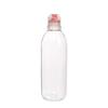 500g botella cilíndrica de miel con hombro inclinado botella de plástico transparente apta para alimentos tapa con boquilla de succión botella para apretar pasta botella de pasta de pera de otoño