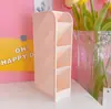 Tubo de Almacenamiento de Escritorio Estilo Ins Coreano Corazón de Niña Estudiante Escritorio Ancho Caja de Almacenamiento de Bolígrafos Inclinada para Dormitorio
