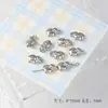 CCB Estrella de Cinco Puntas Chapada en Oro Estrella Dorada Cuentas Espaciadoras de Corazón Accesorios para Joyería de Collares Pulseras Pendientes DIY