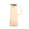Sala de Estar Jarra Grande Taza Tetera de Agua Juego Hogareño Vidrio de Borosilicato Alto Tetera de Agua Fría Gran Capacidad Jarra de Bebida Ámbar