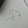 Pulsera de Mariposa de Plata Esterlina S925 Diseño Nicho de Moda para Mujer Pulsera con Sentido Avanzado Simple Mejor Amiga Mariposa