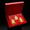 Fortuna de Lámina Dorada, Longevidad, Prosperidad, Riqueza, Adornos de los Cinco Dioses de la Riqueza, Regalos de Venta para la Conferencia de Seguro de las Cinco Bendiciones, Fabricantes Mayoristas Transfronterizos