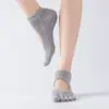 Calcetines Finos de Yoga para Mujer de Verano, Antideslizantes, Profesionales para Pilates, Fitness Indoor para Principiantes, Calcetines de Piso Antideslizantes