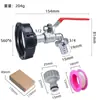 Conector de Accesorios para Tonelada Transfronterizo Ibc Tonelada Grifo de Latón 1/2 pulgada Conector de Grifo Chupón 3/4 Grifo de Aleación