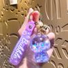 Llavero de Oso Luminoso Aceitado Acrílico Colgante para Bolso Llavero para Llaves de Coche Colgante Puesto Callejero Pequeño Regalo Venta al por Mayor