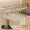 Perchero para pantalones con forma de ganso, antideslizante, sin costuras, para el hogar, especial para guardarropa, con almacenamiento integrado.