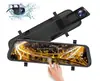 Gravador de Retrovisor de Tela Sensível ao Toque de 10 polegadas para Transmissão Digital, Lente Dupla, Visão Noturna, Imagem de Ré, Câmera de Carro 1296P