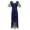 Nuevo Vestido de Noche de Fiesta Gatsby Retro Europeo y Americano con Lentejuelas, Cuello en V y Borlas, 1920s Amazon