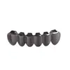 Nova Loja Atacado Brilhante 6 Dentes Aparelho Hip-Hop Cobre Eletroplatado Ouro K Halloween Ornamentos de Dente Grillz de Dentes Exagerados