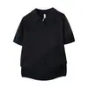 Camisa Polo Tricô Camiseta de Manga Curta Masculina Gola Lapela Meio Zíper Cor Sólida Estilo Old Money Seda Gelada Verão Atravessando Fronteiras Fábrica Atacado