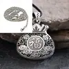Bolsa de la Suerte Vintage Colgante de Plata para Mujer Plata de Ley 999 Colgante Personalizado de Carpa Collar Largo Dragón y Fénix Auspicioso Bolsa de Dinero Hueca