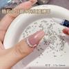 Celebridad de Internet Popular Manicura Mini Punto Pequeño Fondo Puntiagudo Circonita Diamante Forma Especial Súper Brillante Blanco Micro Circonio Decoración de Uñas