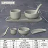 Vajilla de melamina para restaurantes de hot pot, plato rectangular comercial para carne de res, plato para guarniciones de carne a la parrilla, cuchara para servir, tazón pequeño, plato para huesos, taza