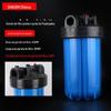 10 polegadas grande gordura 1 polegada boca filtro garrafa purificador de água interface de uma polegada 32MM diâmetro interno pp garrafa azul de algodão com barril de filtro de chave