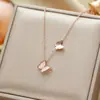 Venta caliente transfronteriza temperamento personalidad cuerpo completo titanio acero collar mujer galvanizado oro 18K cadena clavícula collar joyería no se decolora