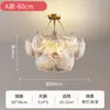 Lustre de Vidro para Sala de Estar, Lâmpada Quente, Romântica e de Luxo Leve para Quarto, Lustre Criativo de Personalidade Nórdica para Restaurante, Lâmpadas Zhongshan