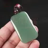 Mongolia Exterior Material Marca de Paz y Seguridad Alta Imitación Jade Hetian Material Boca Amarilla Marca Pan Qemal Jade Blanco Verde Marca Paz E18