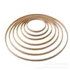 Atacado do Fabricante Moldura de Leque Estilo Antigo Anel de Bambu Pegador de Sonhos Decoração de Casamento Moldura de Leque de Bambu Bordado Anel Interno Artesanato de Bambu