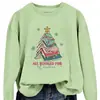 Sudadera Casual con Cuello Redondo Estampada Divertida con Letras 'Allbookedforchristmas' Venta al por Mayor en Stock en Europa y América