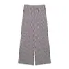 Comércio Exterior Transfronteiriço 2026 Verão Feminino Novo Design Francês Acinturado Emagrecedor Camisa de Lapela e Calça Wide Leg Conjunto de Duas Peças