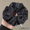 2026 Novo Estilo Estilo Floresta Elástico Alto Prendedor de Cabelo com Laço Preguiçoso, Corda de Cabelo para Rabo de Cavalo em Tecido de Renda para Mulheres