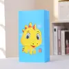 Bolsa de comida serie de dinosaurios de dibujos animados con pegatinas bolsa de papel portátil bolsa de papel Kraft fiesta regalo bolsa de regalo personalizada