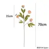 La flor de peonía artificial más vendida de Amazon, tallo único con 4 peonías rosa claro, tela de seda, adecuada para arreglos florales de hogar y boda, transfronterizo