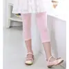 Leggings coreanos de verano para niñas, pantalones cortos finos de algodón modal de calidad, ajustados, venta al por mayor