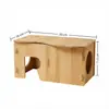 Rueda de Ejercicio para Hámster Transfronteriza Juguete de Bambú Rodillo Soporte Múltiples Especificaciones Hámster Dorado Visible Portátil Rueda para Correr
