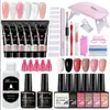 Arte de Uñas 15ml Gel de Extensión Set de 12 Piezas, Pincel Moldeador de Uñas, Gel de Cristal, Gel de Cristal Exclusivamente para Ventas Transfronterizas