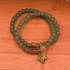 Nova pulseira de trevo de estilo pulseira de jade dongling imitação joias anel único anel duplo pulseira fivela de segurança presente de aniversário para namoradas