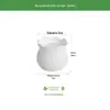 Vendas Diretas de Fábrica Vasos de Flores de Plástico Simples Criativos Imitação de Porcelana Vasos de Flores Redondos Espessados Conjunto de Vasos de Flores de Flocking de Plástico Atacado