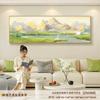 Pintura Decorativa Sala de Estar Montaña Dorada con Luz Solar 2026 Modelo Nuevo Pintura para Colgar en Pared de Fondo de Sofá Pared Blanca Grande Mural de Paisaje de Gama Alta