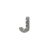 Aretes Brillantes de Letras Estilo Coreano para Mujer, Modernos, Elegantes, Versátiles, Pequeños, Exquisitos y Elegantes, Tendencia de Aretes Nicho