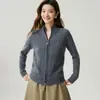 Cardigan de estilo Old Money con cuello alto y cremallera 100% Cachemir Puro para Mujer, Suéter Abrigo Grueso de Punto Trenzado para Otoño e Invierno