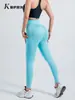 Leggings Esportivos de Yoga de Cintura Alta, Sem Costura, Cor Pêssego, para Realçar o Bumbum, Controle da Barriga, Secagem Rápida, Respiráveis, Levanta Bumbum, Ajustados ao Corpo, para Mulheres