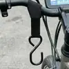 Gancho Universal para Moto Veículo Elétrico Dianteiro Aço Inoxidável Espessado Sem Perfuração Forte Capacidade de Carga Guidão para Pendurar Itens