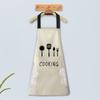 Delantal de Cocina con Dibujos de Cuchillo y Tenedor para Uso Doméstico, Impermeable, Resistente al Aceite y a las Manchas, Nuevo Modelo de Moda para Adultos, Unisex, Venta al por Mayor