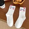 Calcetines de Gato Algodón Puro Divertidos Elegantes Creativos Cola con Lazo Diseño de Nicho Otoño e Invierno Nuevos Dibujos Animados Estéreo