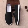 Sapatos de tecido moda Old Beijing casuais sola de borracha construção elástica canteiro de obras campo agrícola construção antiderrapante resistente ao desgaste sapatos de rede para casais