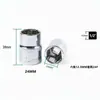 Oubang Dado Hexagonal 12.5mm 1/2 Espejo Métrico Acero Cromo Vanadio Llave de Vaso Herramienta de Reparación Automotriz Cabeza de Vaso Corta
