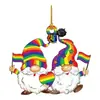 Pingente do Papai Noel, Decoração de carro de boneco de neve acrílico retrô de Natal, Item padrão de desenho animado para decoração de interior de carro